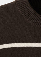 Pull-Over En Maille À Rayures