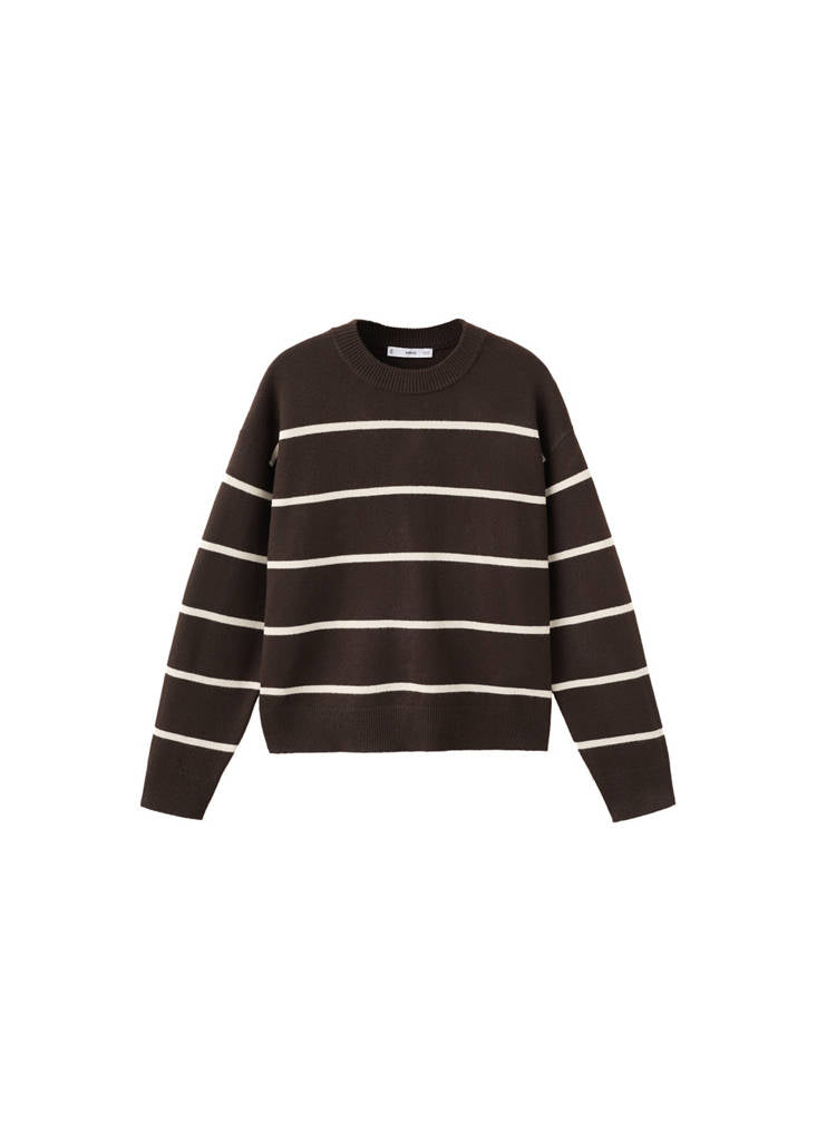 Pull-Over En Maille À Rayures