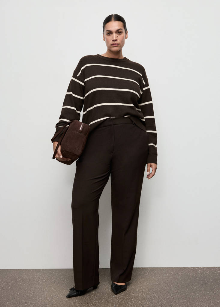 Pull-Over En Maille À Rayures