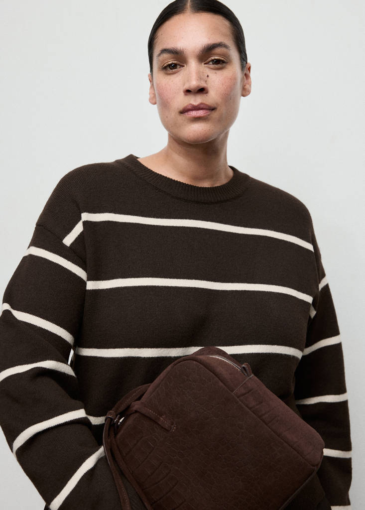 Pull-Over En Maille À Rayures