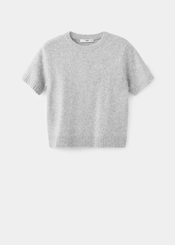 Short-Sleeved Knit Jumper