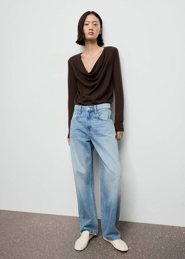 Pull Col Drapé