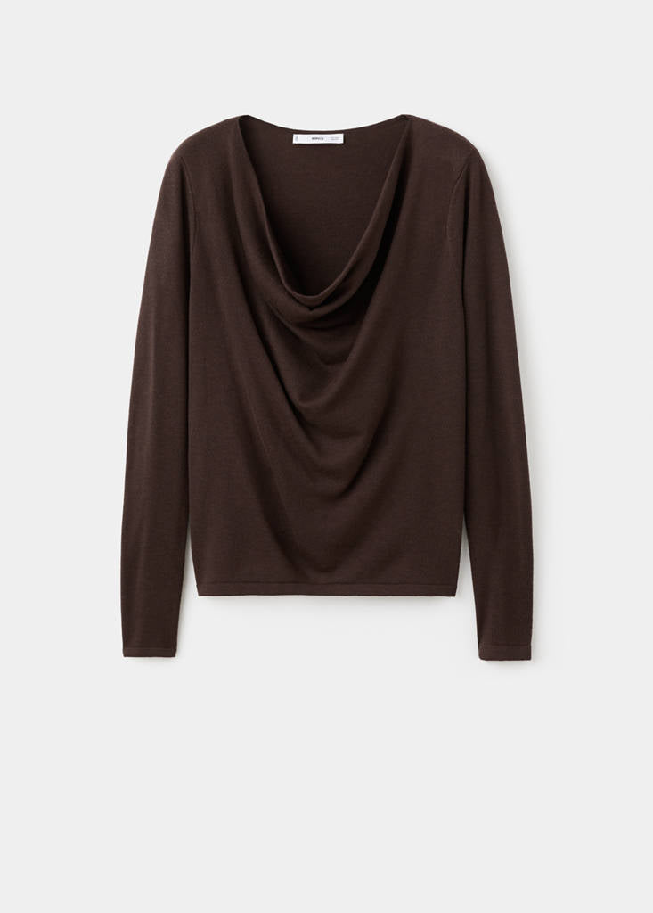 Pull Col Drapé