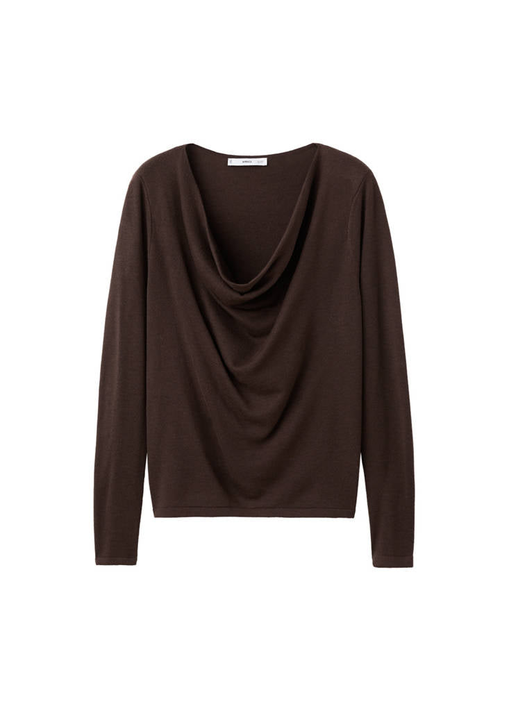 Pull Col Drapé