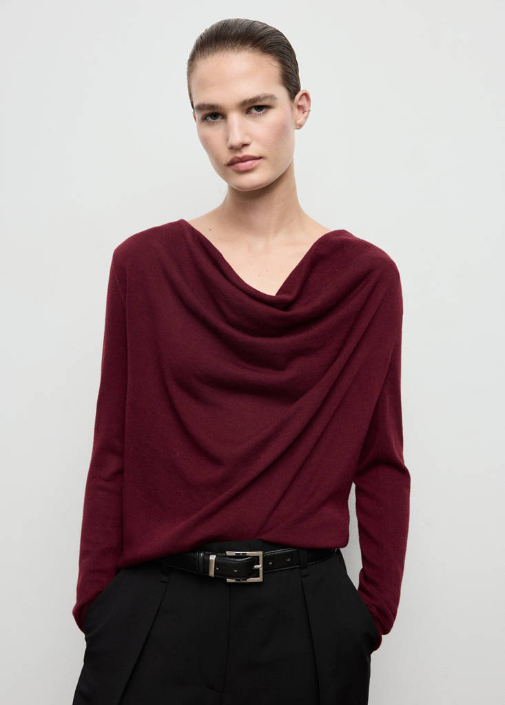 Pull Col Drapé