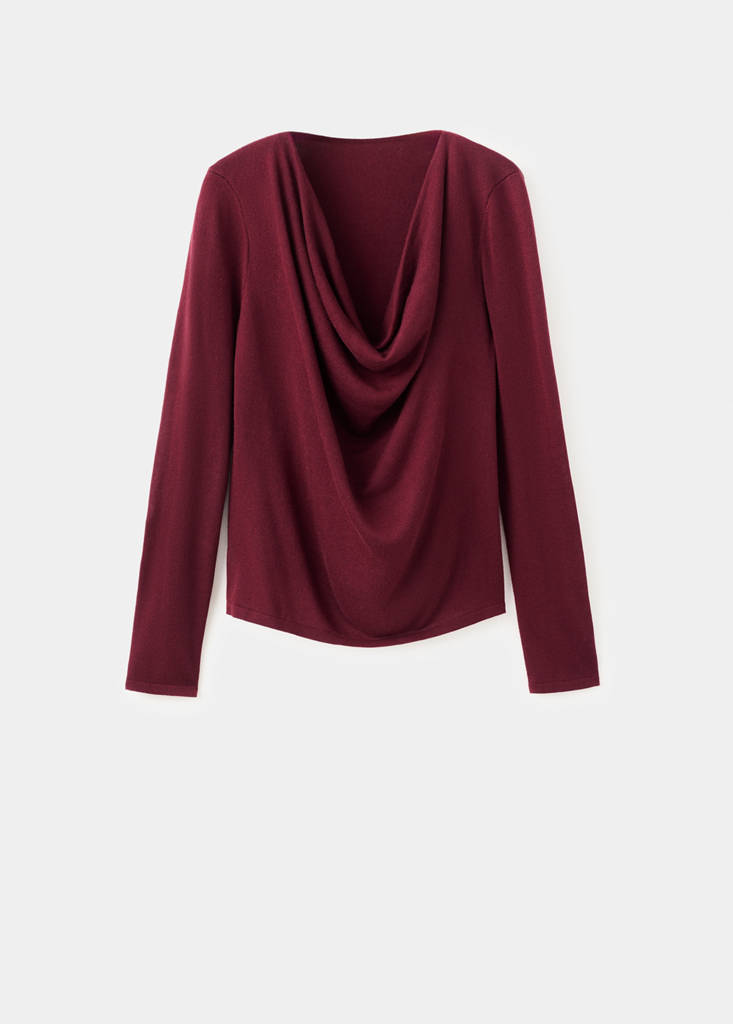 Pull Col Drapé