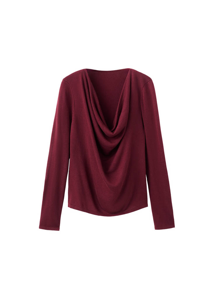 Pull Col Drapé