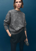 Pull-Over Détail À Cristaux