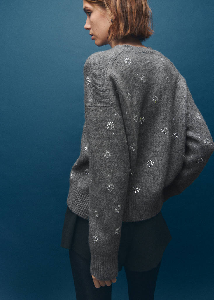 Pull-Over Détail À Cristaux