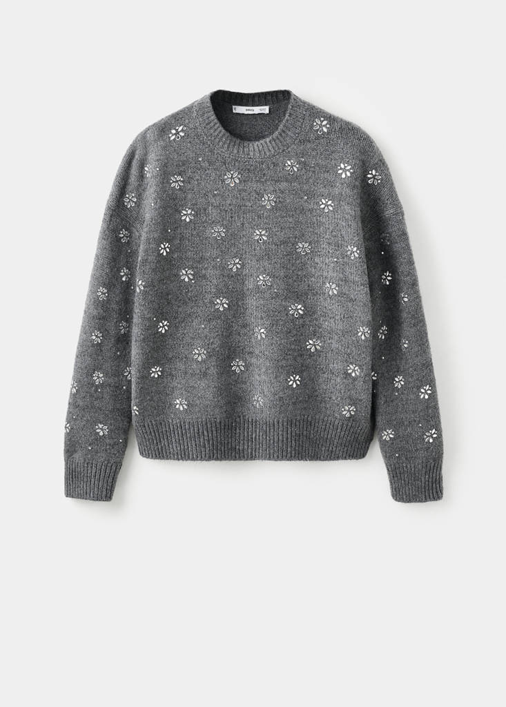 Pull-Over Détail À Cristaux