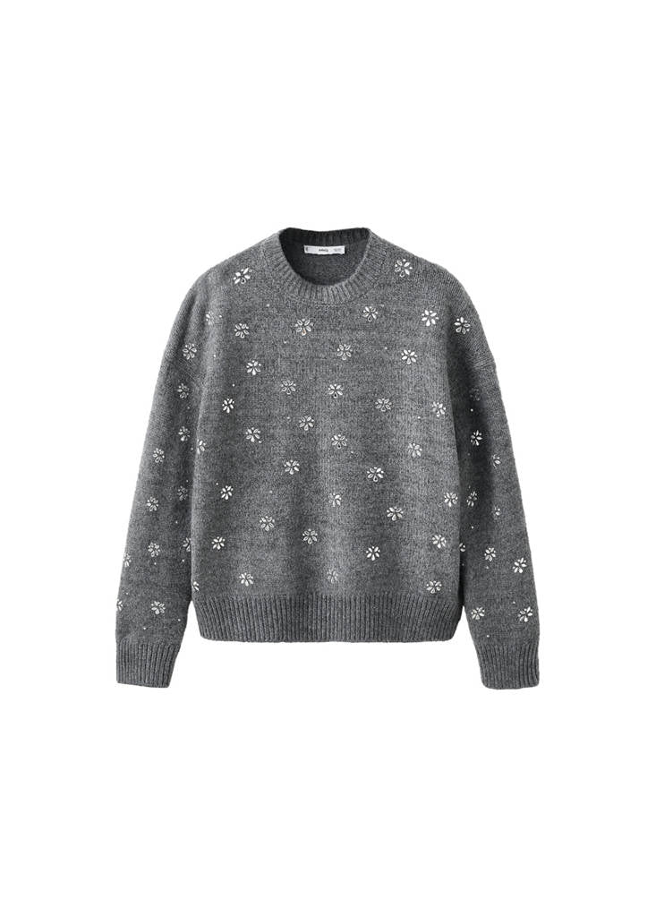 Pull-Over Détail À Cristaux