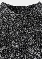 Pull Chiné À Col Montant