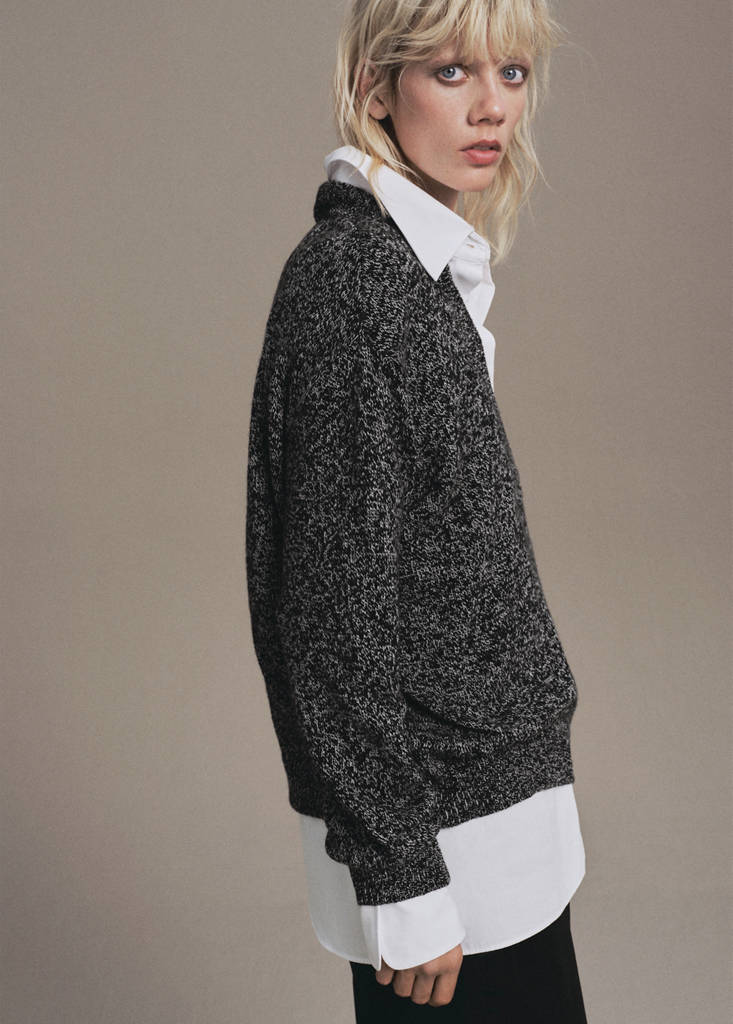 Pull Chiné À Col En V
