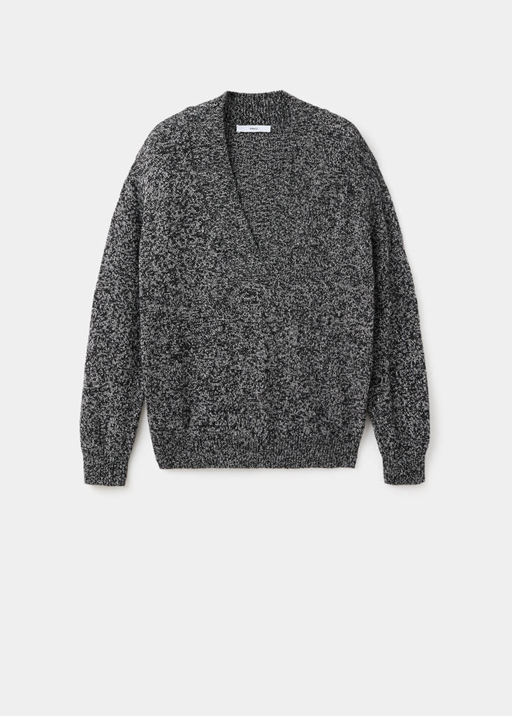 Pull Chiné À Col En V
