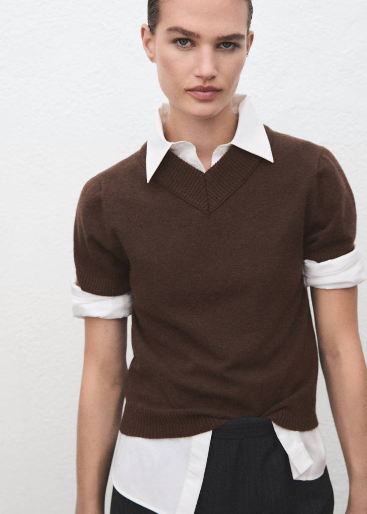 Pull-Over Maille Col En V