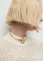 Pull Maille Ajourée À Fleurs