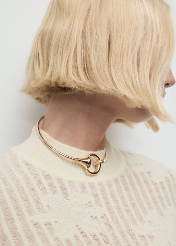Pull Maille Ajourée À Fleurs