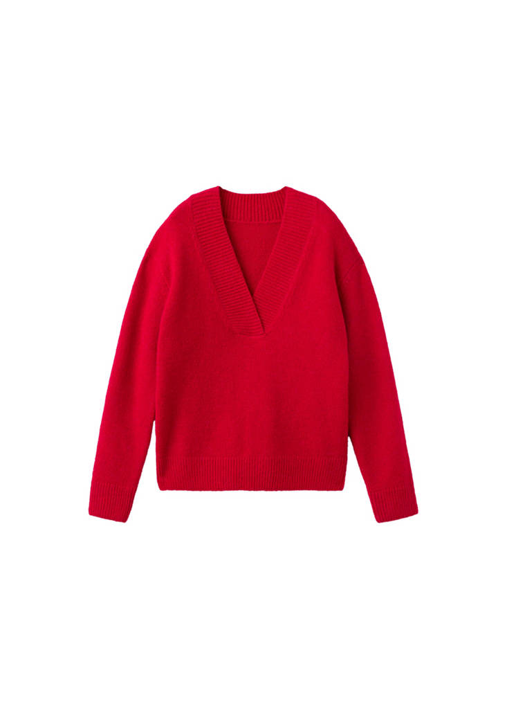 Pull-Over Grosse Maille Col V