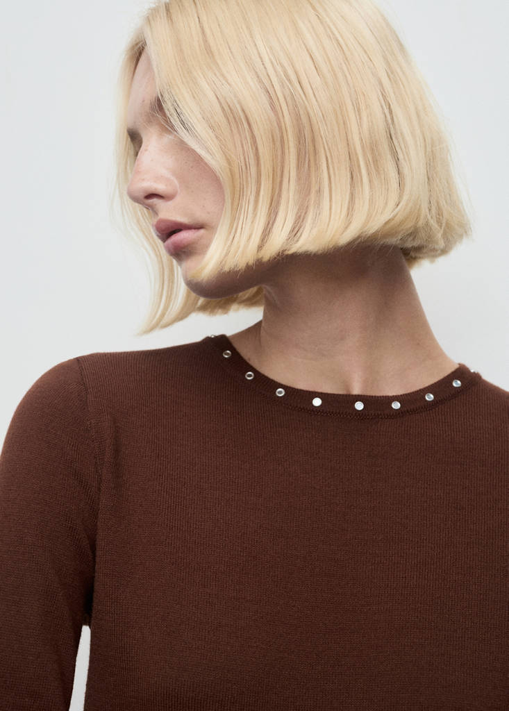 Pull-Over Maille Clouté