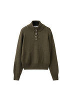 Pull Col Cheminée À Boutons