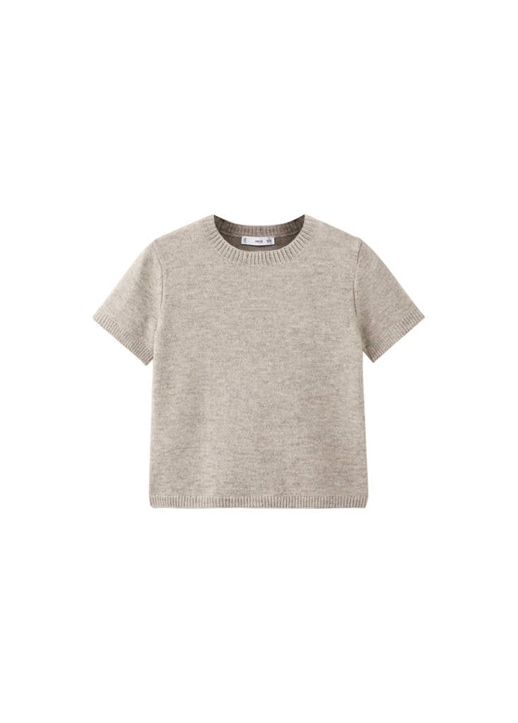 Pull En Maille À Manches Courtes
