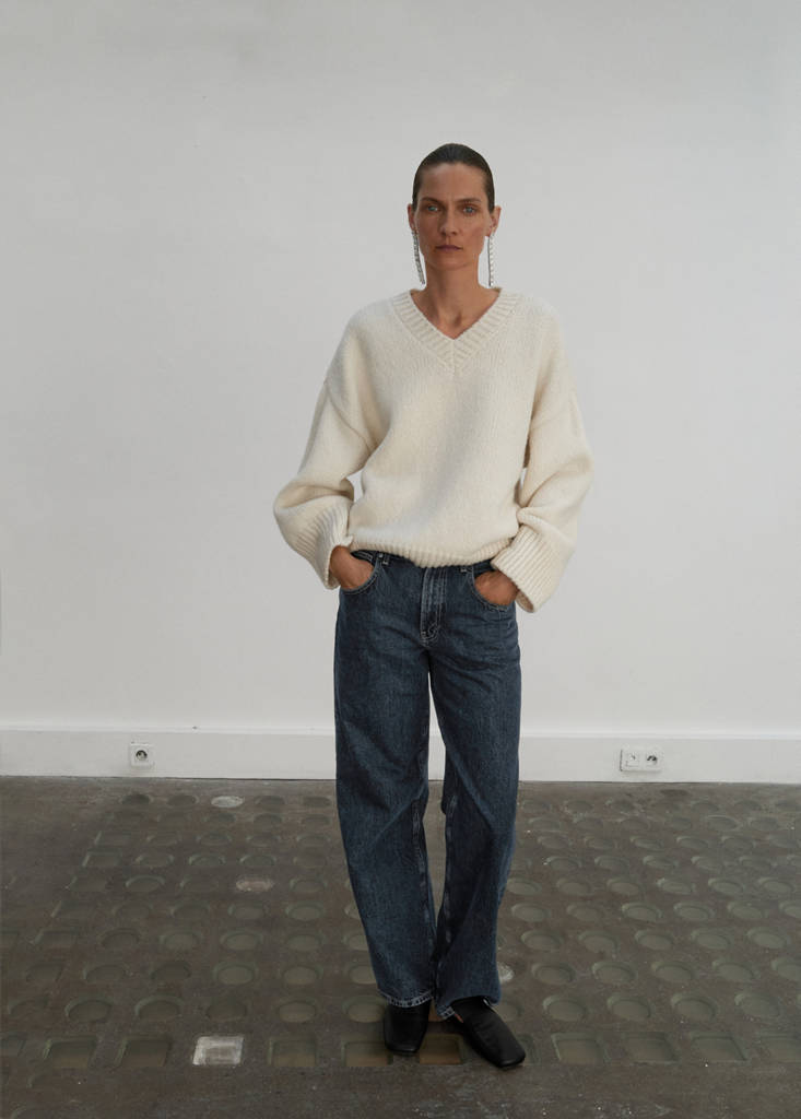 Pull-Over Laine Col En V