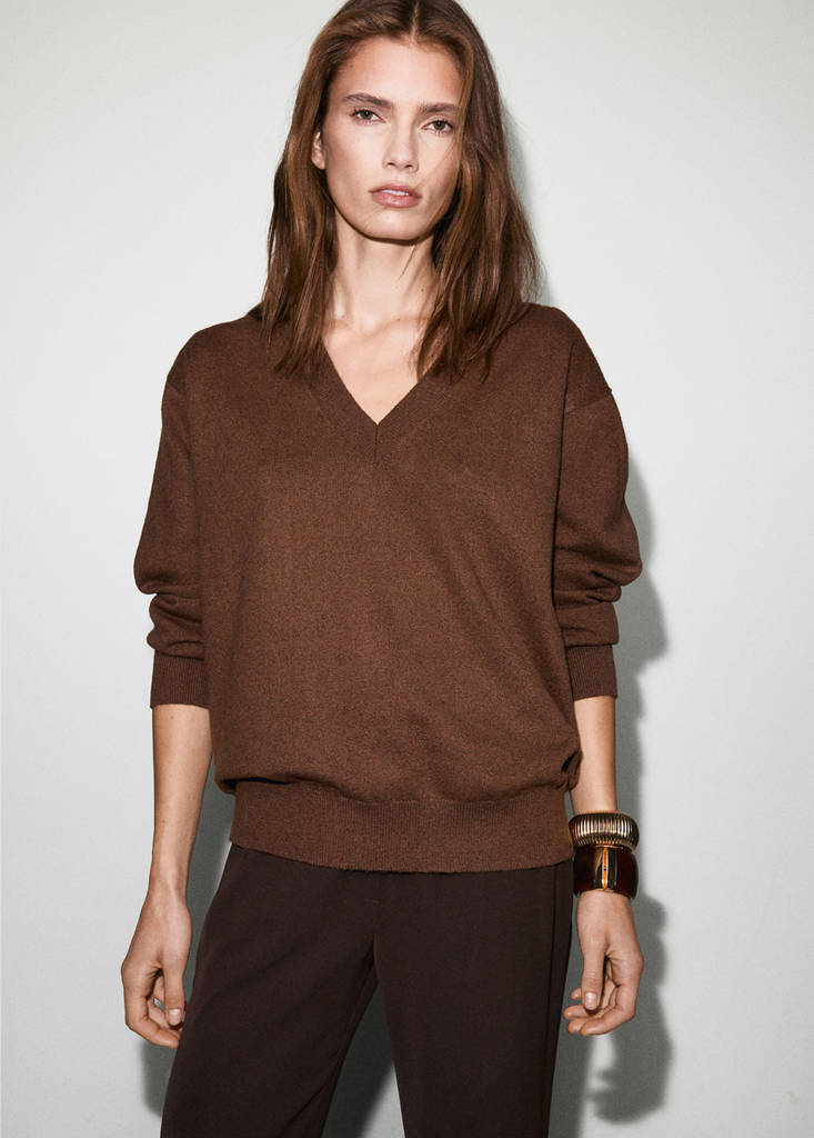 Pull-Over Maille Fine Col V