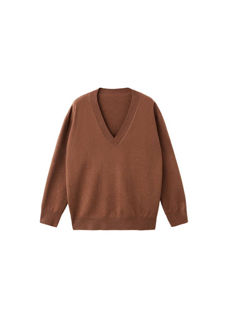 Pull-Over Maille Fine Col V