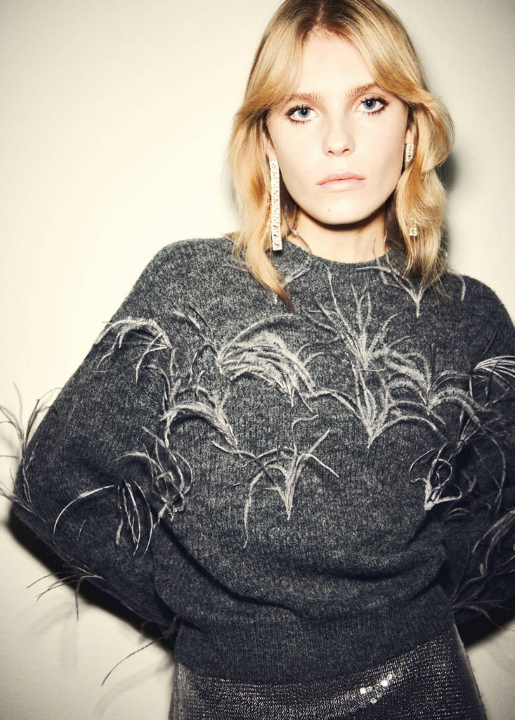 Pull Maille Plumes