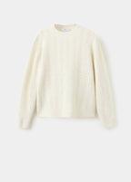 Pull En Lurex À Maille Torsadée