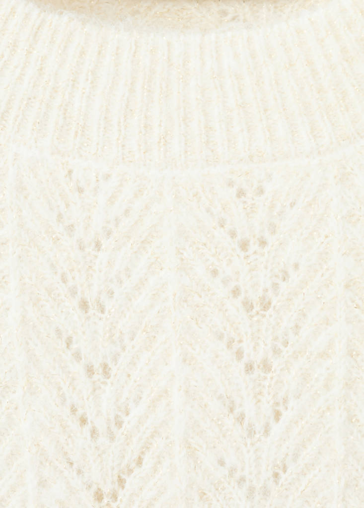 Pull En Lurex À Maille Torsadée