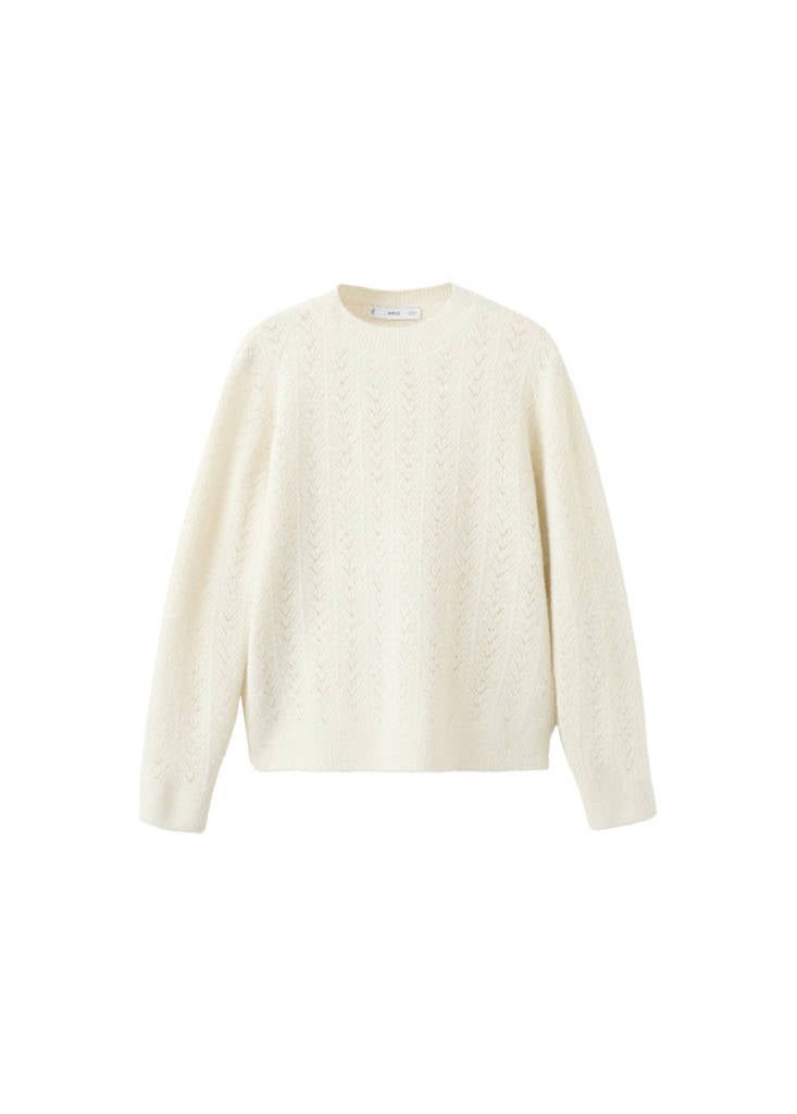 Pull En Lurex À Maille Torsadée
