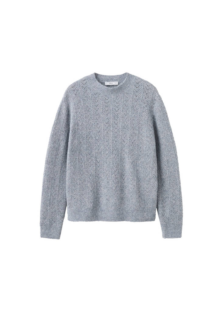 Pull En Lurex À Maille Torsadée