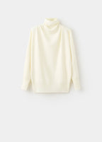 Pull Col Montant Froncé