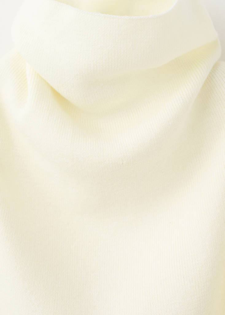 Pull Col Montant Froncé