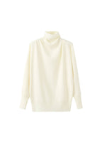 Pull Col Montant Froncé