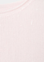 Pull Manches Courtes À Paillettes