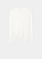 Pull Asymétrique Mélange Alpaga Et Laine