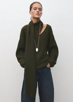 Pull En Maille Foulard