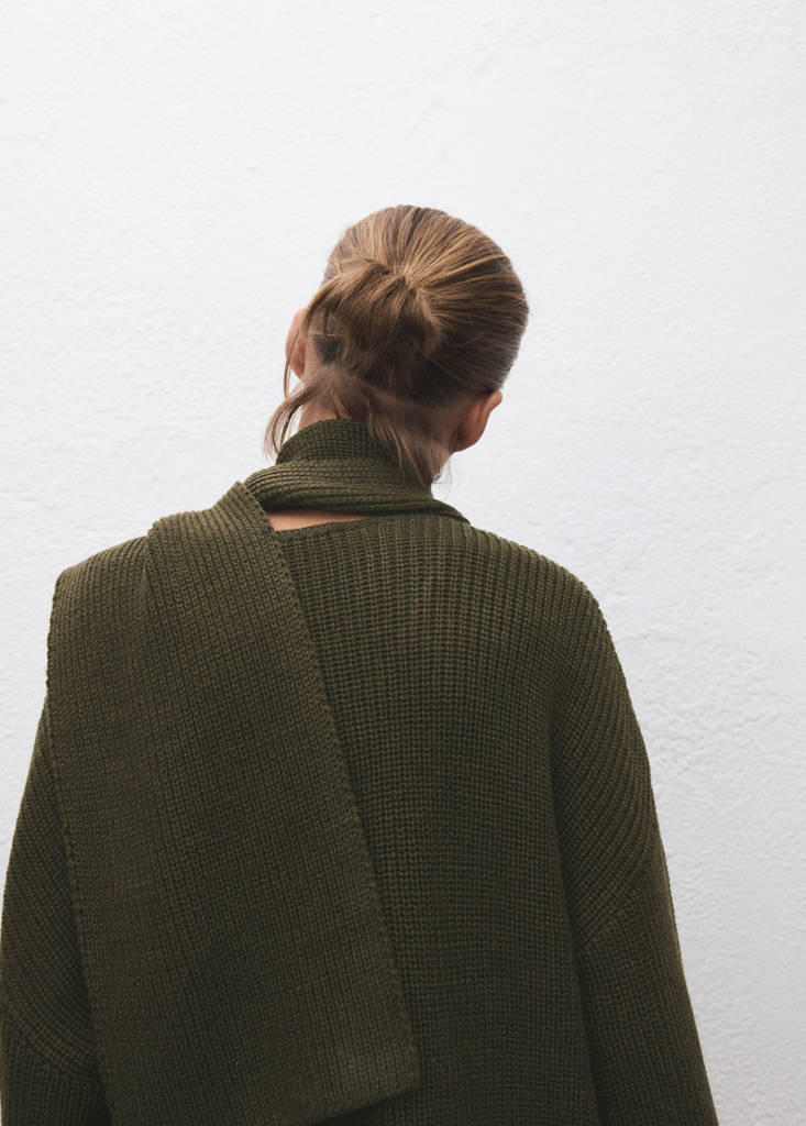Pull En Maille Foulard