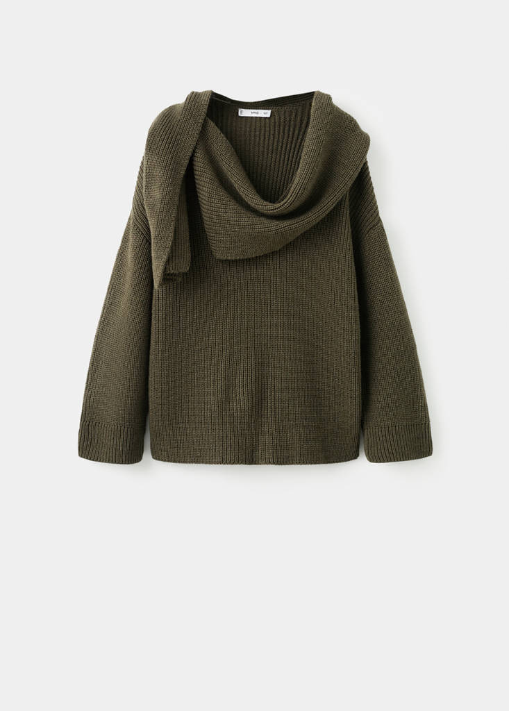 Pull En Maille Foulard