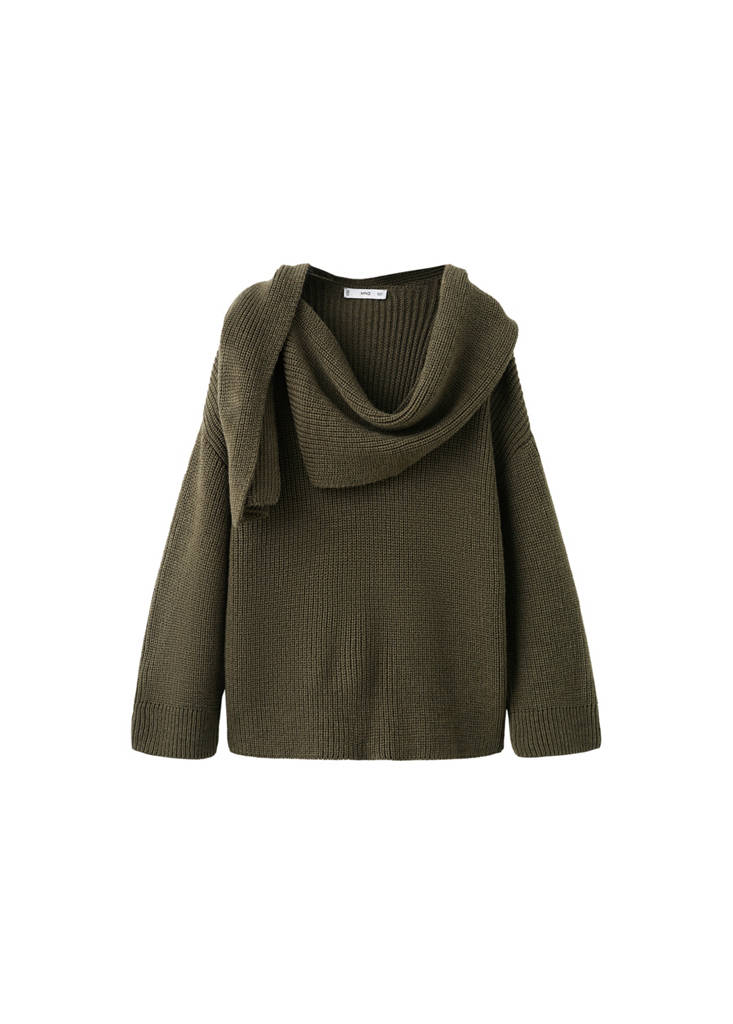 Pull En Maille Foulard