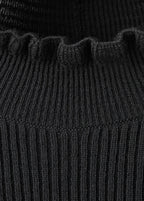 Pull Côtelé Finitions Festonnées