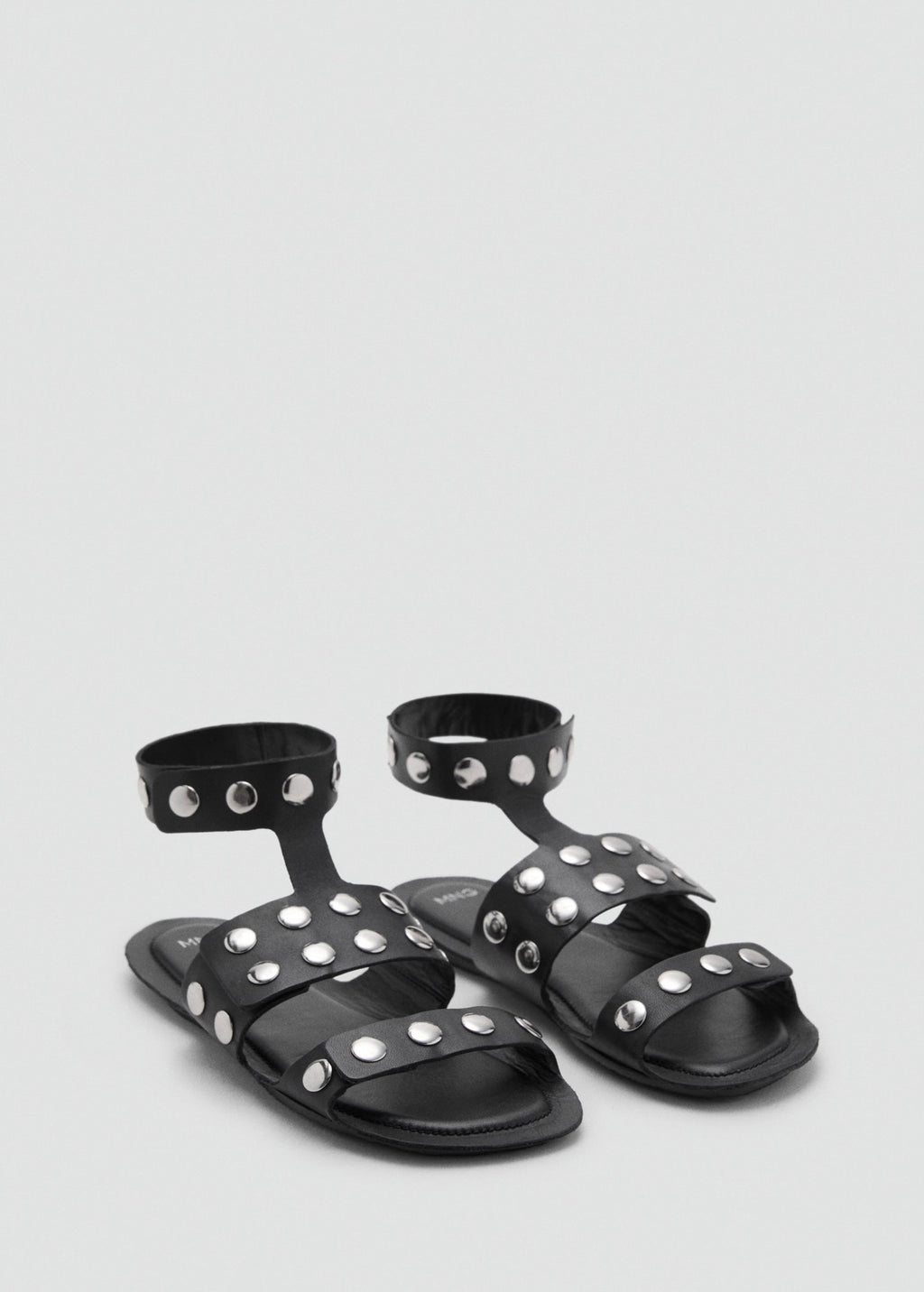 Sandales Cuir Cloutées