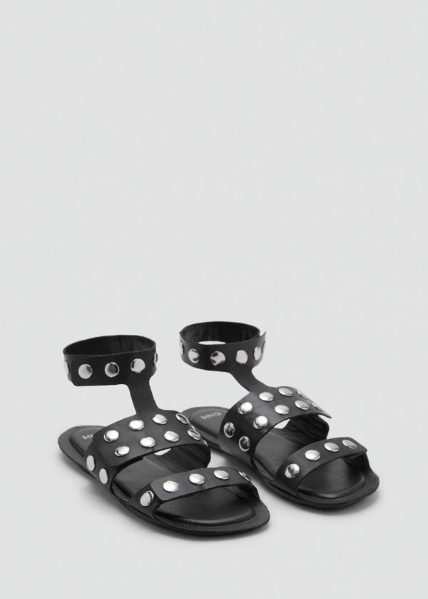 Sandales Cuir Cloutées