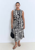 Robe Midi Cut-Out