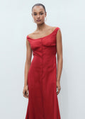 Robe En Lin Mélangé À Boutons