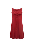 Robe En Lin Mélangé À Boutons