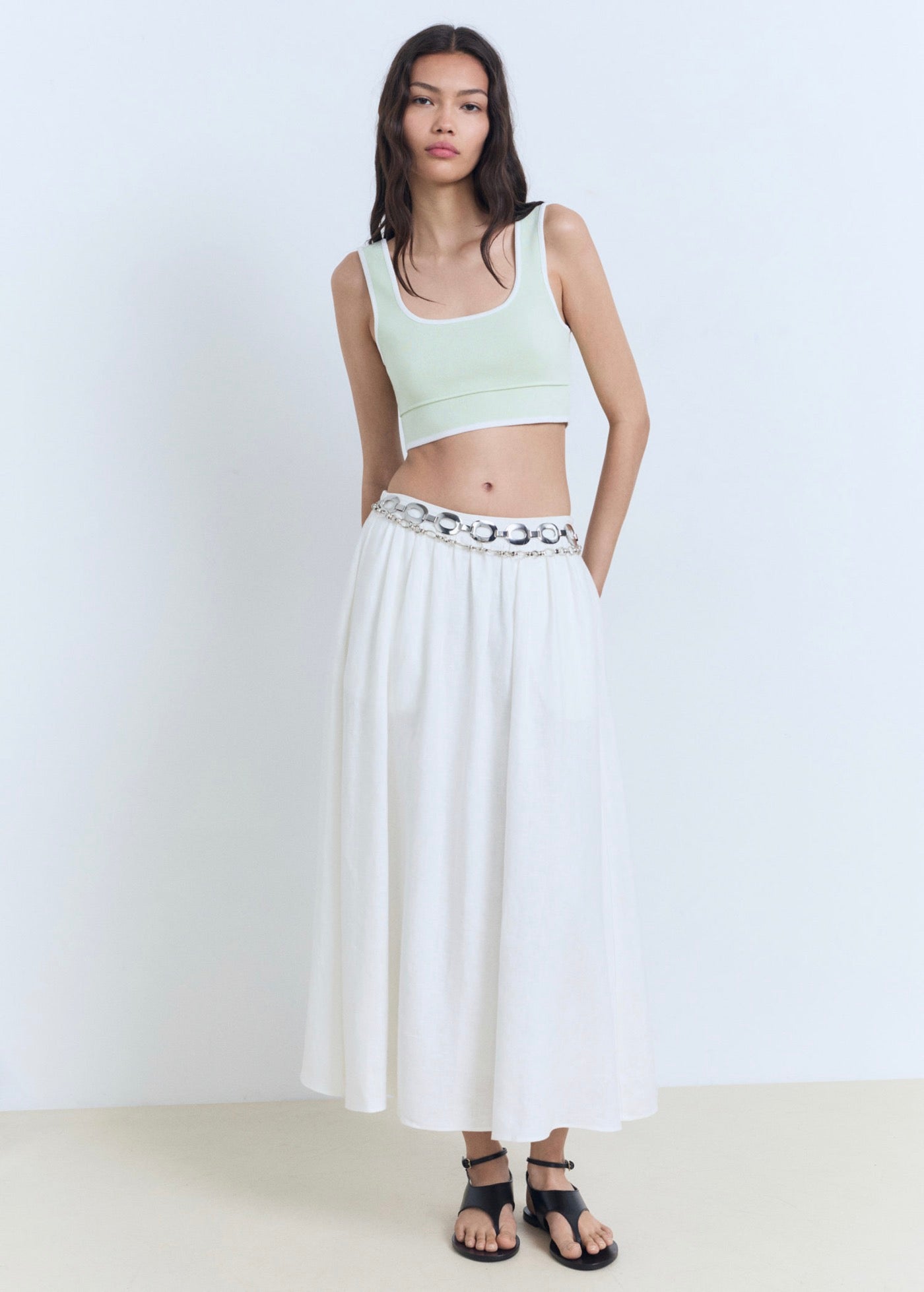 Top Maille Bords Contrastants