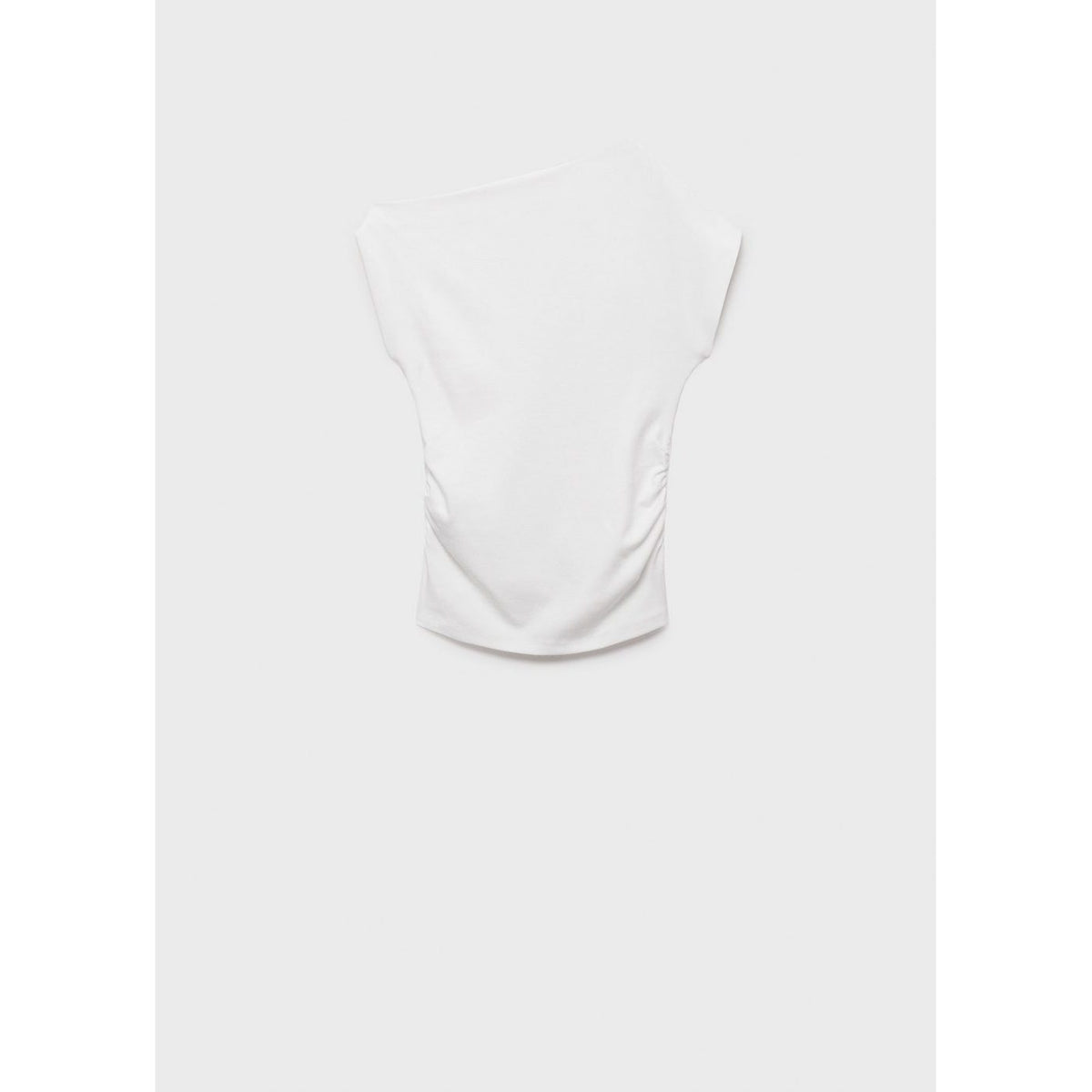 Haut Coton Col Asymétrique